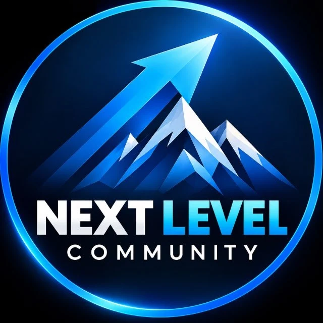 NEXT LEVEL Community: Berge und aufsteigender Pfeil